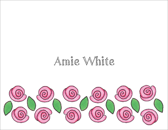 Rose Garden Folded Note Cards